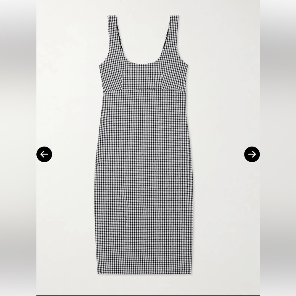 Gingham Seersucker Mini Dress